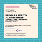 Artificial intelligence, online workshop on May 21, 2024, open to all!